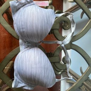 Grey push up bra